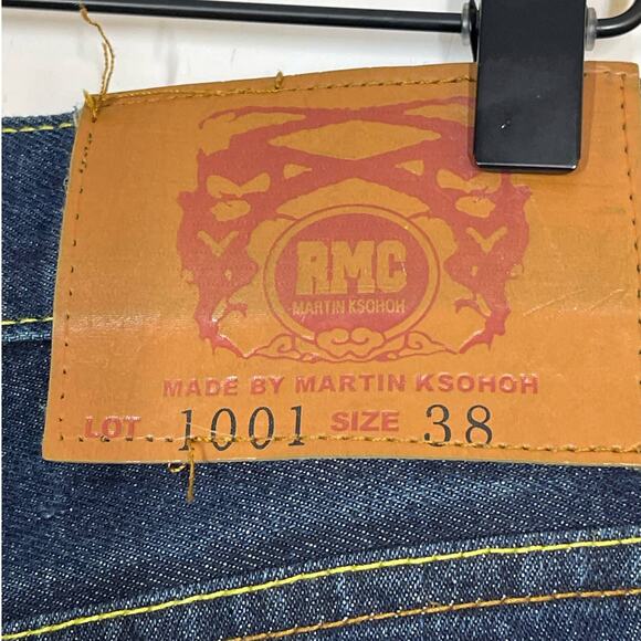 RMC Red Monkey Company Jeans Mens Size 38 Embroidered Pocket - Picture 5 of 11